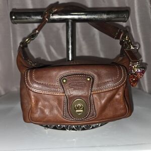 Coach 40214 Legacy VACHETTA Turn Lock Baguette Bag